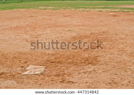 softball first bass  and softball second bass
