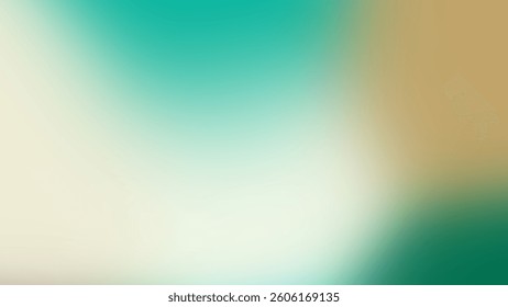 A softly blurred gradient background featuring teal, cream, and gold hues that creates a calm, abstract atmosphere.