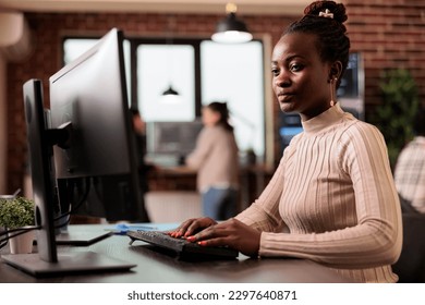 Software developer brainstorming ideas to write code and create new interface in data room. Tech enginner sitting at desk programming server database, working in busy it agency. - Powered by Shutterstock