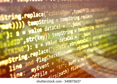 Programming Code Abstract Technology Background Software Foto de stock ...