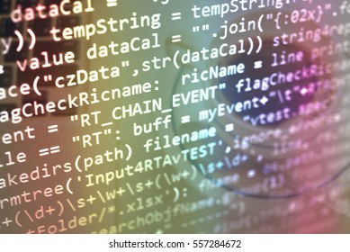 Programming Code Abstract Technology Background Software Foto de stock ...