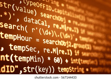 Software Developer Programming Code Abstract Computer Stock Photo ...