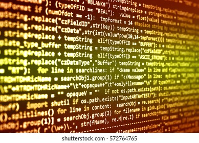 Software Developer Programming Code Abstract Computer Stock Photo ...