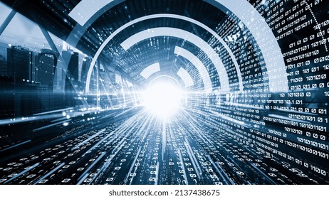 Software Development, Application Programming Code And Tacit Computer Coding . Concept Of Smart Digital Transformation And Technology Disruption That Changes Global Trends In New Information Era .