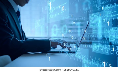Software development. System engineer. Programming. Digital transformation. *Video version available in my portfolio. - Shutterstock ID 1815040181