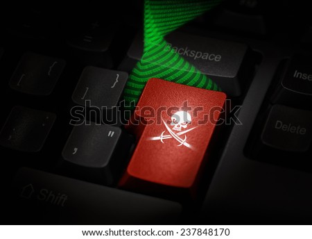 software piracy, hacking concept. 