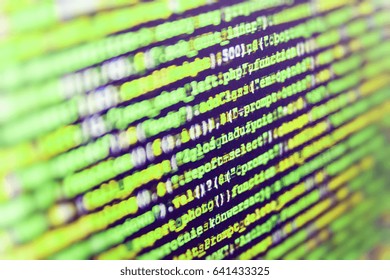 Software Source Code. HTML Website Structure. Desktop PC Monitor Photo. Database Bits Access Stream Visualisation. Modern Tech. IT Coding On Monitor Screen. Writing Programming Functions On Laptop. 
