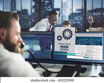 Software Update Installation Upgrade Data Concept