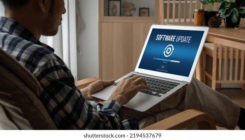 Software update on computer for modish version of device software upgrade