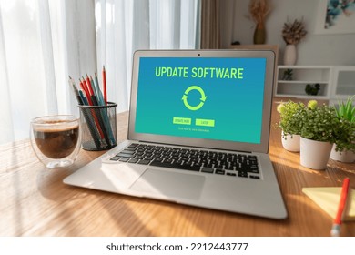 Software update on computer for modish version of device software upgrade