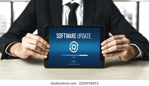 Software update on computer for modish version of device software upgrade