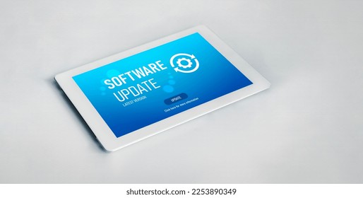 Software update on computer for modish version of device software upgrade