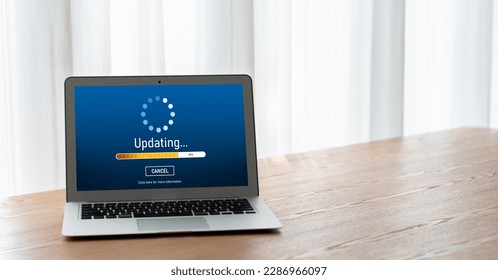 Software update on computer for modish version of device software upgrade