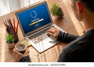 Software update on computer for modish version of device software upgrade