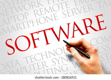 Software Word Cloud Concept