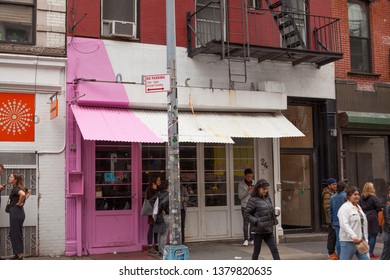 Soho, New York, USA, April 20, 2019: Store Front In SoHo, New York. April 20, 2019 In New York, USA