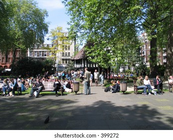 Soho Square, London Lunchtime Workers