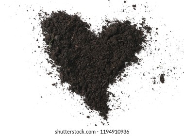 Soil Dirt Pile Heart Shape Isolated Stock Photo 1194910936 | Shutterstock