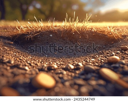 Soil Ground Close-Up Image High Quality