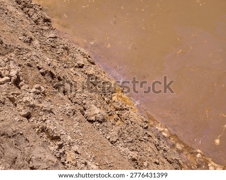 soil layer section of acid soil.