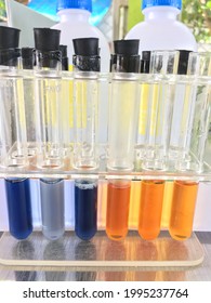 Soil Nutrient Test Reagent In Glass Tube