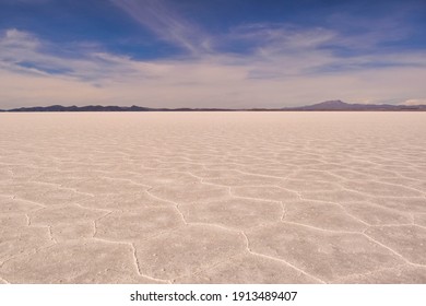 Soil Texture Of The Uyuni Salt Flat.