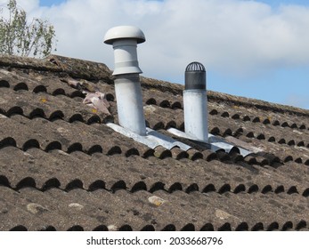 Soil vent pipes on a tiled roof