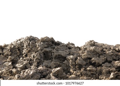 Soil white background - Shutterstock ID 1017976627
