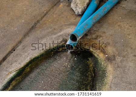 soil-waste water pipe sewer dity.
