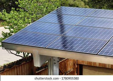 A solar array that serves as a carport in Albuquerque, NM.