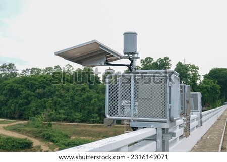 Similar – Image, Stock Photo Watch out for flooding on the banks of the Rhine