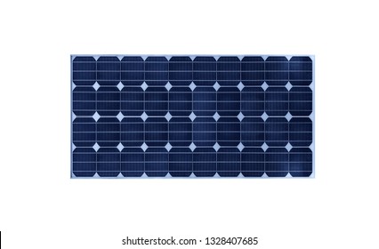 Solar Battery Isolated On A White Background.