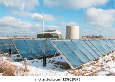 A Solar And Biomass Plant On The Island Of Samsø, Denmark.