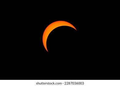 Solar Eclipse 2023 Simulation if seen in Marauke Papua Indonesia