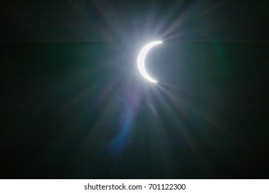solar eclipse with glare backgrounds