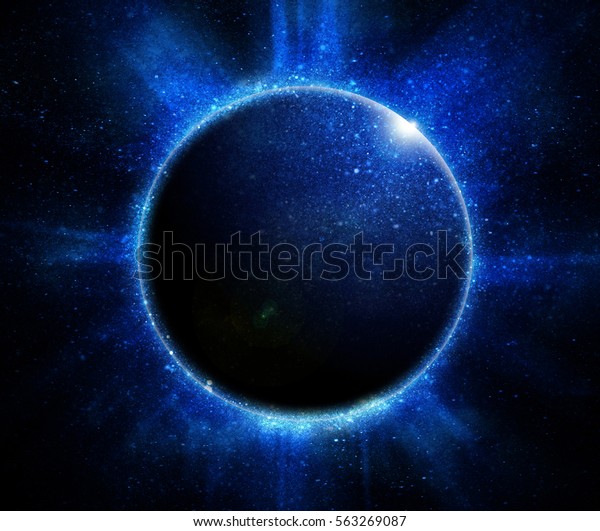 solar eclipse on a black\
background