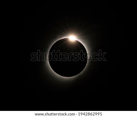 Solar Eclipse Seconds Before Totality Seen From Vacuna Chile on July 2, 2019.