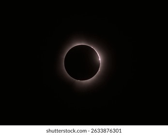solar eclipse in its totality