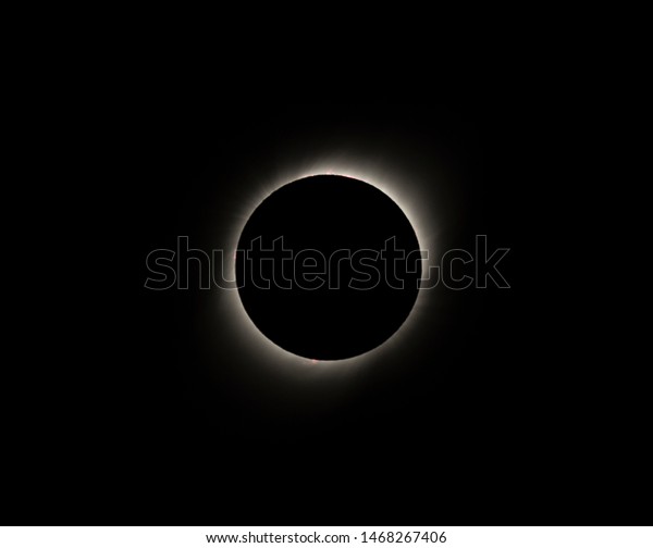 Solar Eclipse at Totality Seen From Vacuna Chile on\
July 2, 2019.