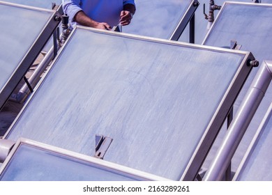 Solar Energy Cells Plates, Shot Is Selective Focus With Shallow Depth Of Field, Shouted At Cairo Egypt On 21 April 2019