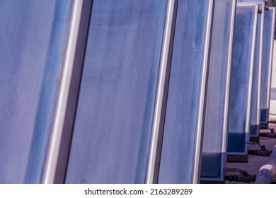 Solar Energy Cells Plates, Shot Is Selective Focus With Shallow Depth Of Field, Shouted At Cairo Egypt On 21 April 2019