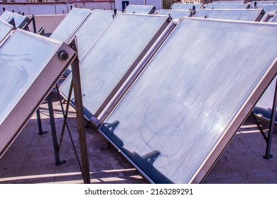 Solar Energy Cells Plates, Shot Is Selective Focus With Shallow Depth Of Field, Shouted At Cairo Egypt On 21 April 2019