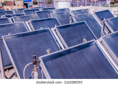 Solar Energy Cells Plates, Shot Is Selective Focus With Shallow Depth Of Field, Shouted At Cairo Egypt On 21 April 2019