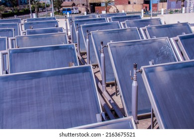 Solar Energy Cells Plates, Shot Is Selective Focus With Shallow Depth Of Field, Shouted At Cairo Egypt On 21 April 2019 