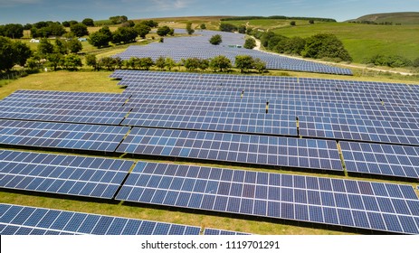 A Solar Generation Power Plant In South Wales, Britain