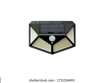 Solar Interaction Wall Lamp Isolated On White Background With Clipping Path.