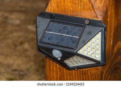 Solar LED Wall Lamp with Motion Sensor WITH  3 Lighting Modes