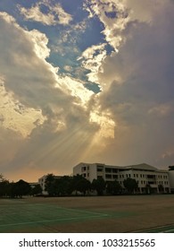 Solar On Cloud In Afternoon At Armed Force Academy Preparatory School