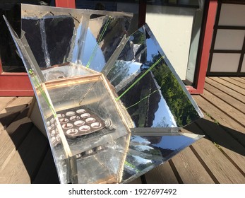 Solar Oven With Food Inside