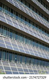 Solar panel frontage at Lyon - Shutterstock ID 2174727329
